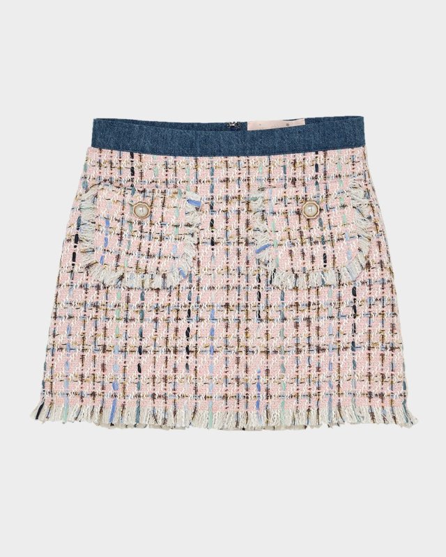 Girl's Texas Tweed Mini Skirt, Size 12-